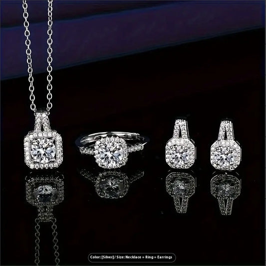 Stone Earrings Set Necklace(artificial set)