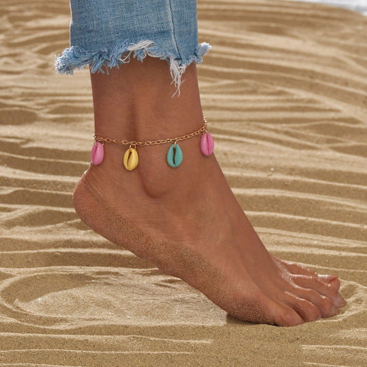 Color Acrylic Shell Pendant Alloy